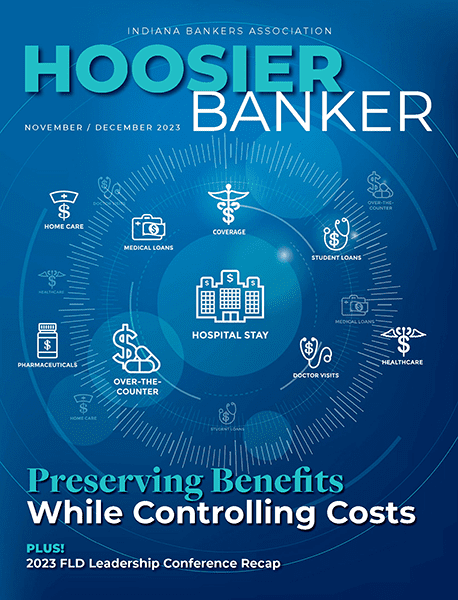 cover of the November/December 2023 issue of Hoosier Banker magazine