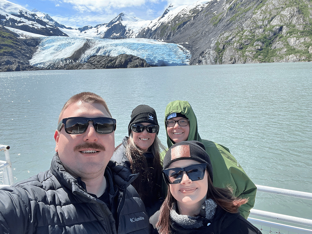 a photo of Brit Hollopeter with her family