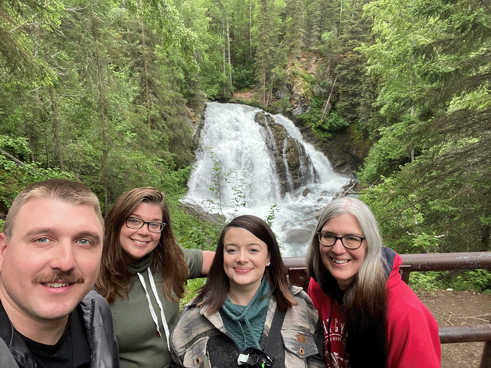 a photo of Brit Hollopeter with her family