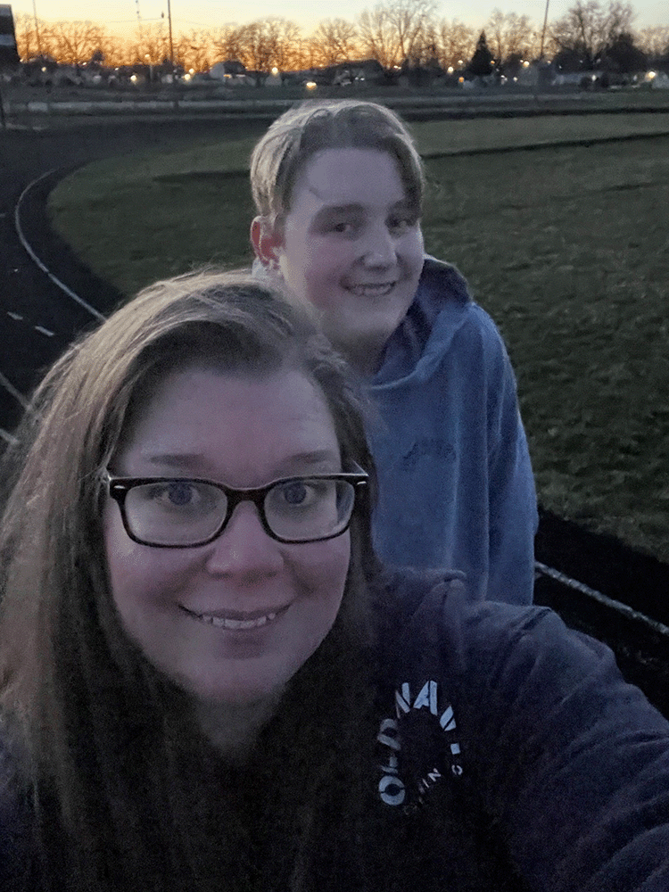 a photo of Brit Hollopeter and her son