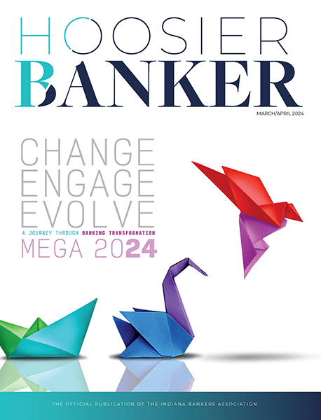 cover of the March/April 2024 issue of Hoosier Banker magazine