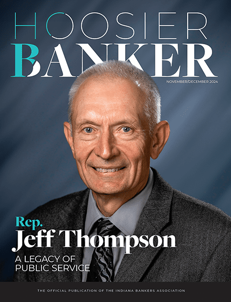cover of the November/December 2024 issue of Hoosier Banker magazine