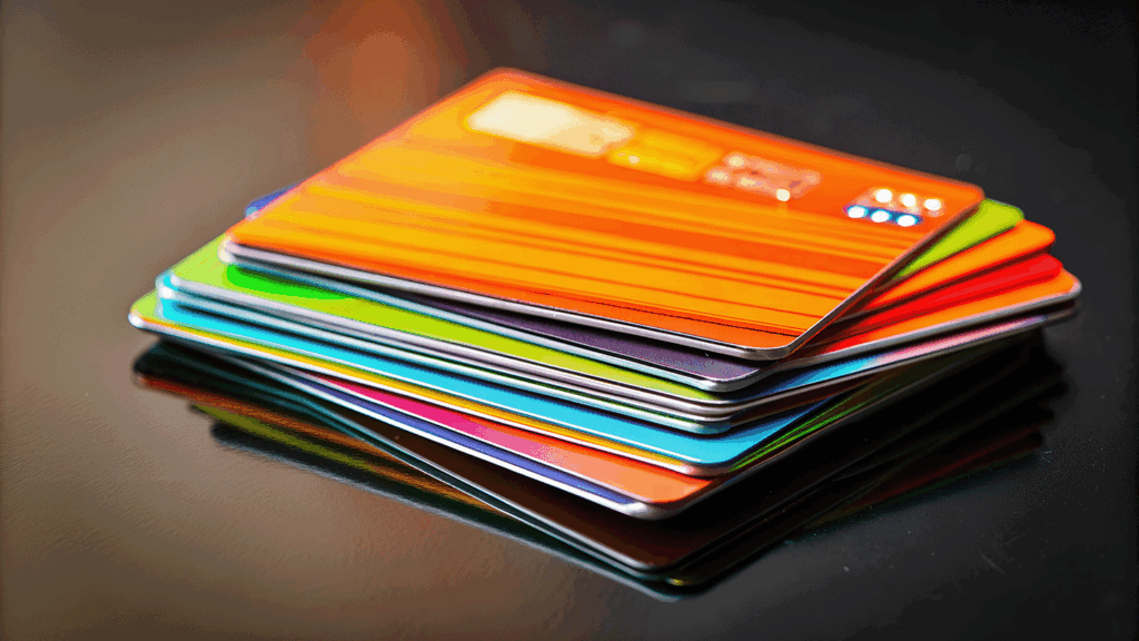 an AI-generated image of a stack of credit cards