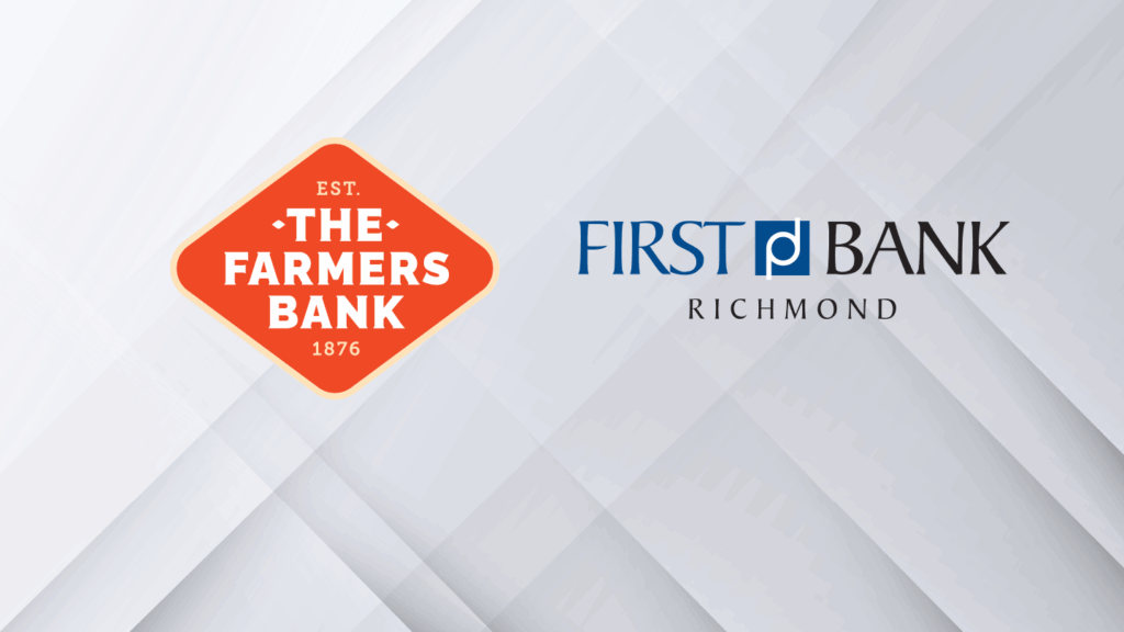 logos for The Farmers Bank, Frankfort, and First Bank Richmond