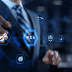 stock image depicting mergers & acquisitions