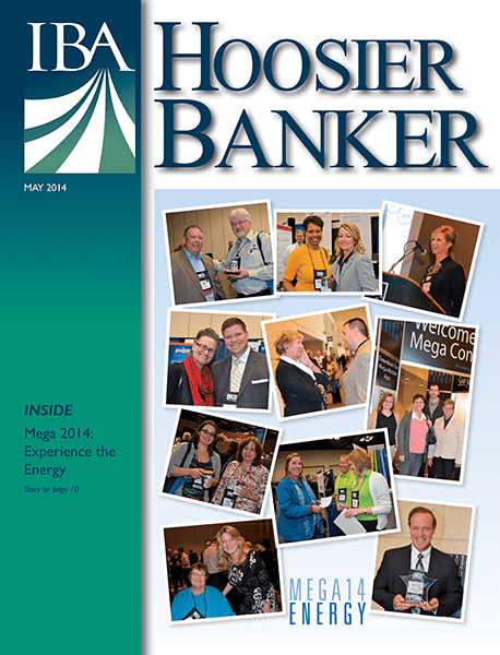cover of the May 2014 issue of Hoosier Banker magazine