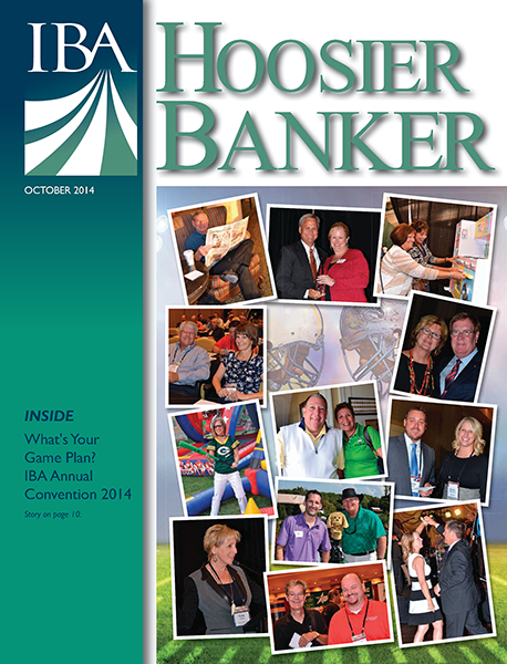 cover of the October 2014 issue of Hoosier Banker magazine