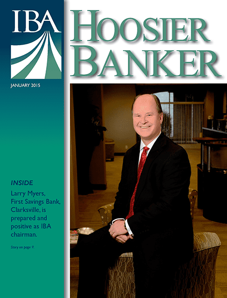 cover of the January 2015 issue of Hoosier Banker magazine