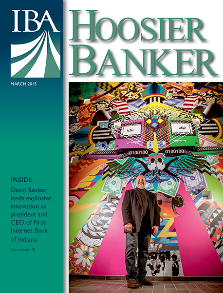 cover of the March 2015 issue of Hoosier Banker magazine