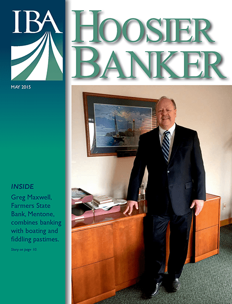 cover of the May 2015 issue of Hoosier Banker magazine