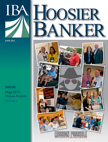cover of the June 2015 issue of Hoosier Banker magazine