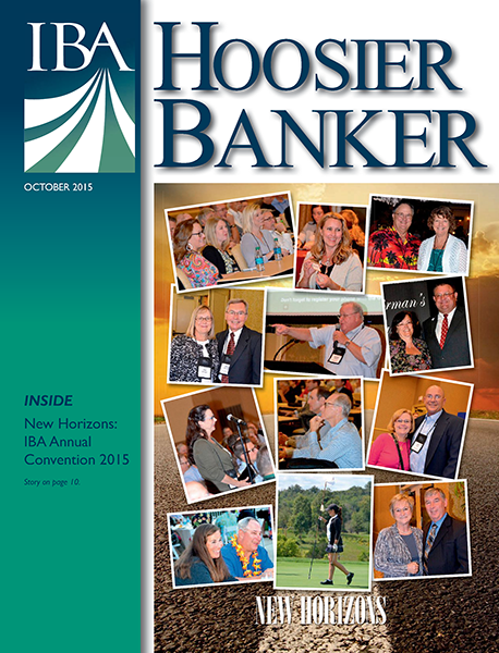 cover of the October 2015 issue of Hoosier Banker magazine