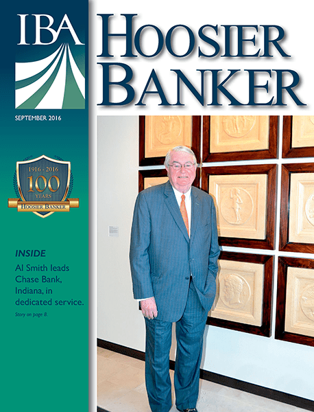 cover of the September 2016 issue of Hoosier Banker magazine