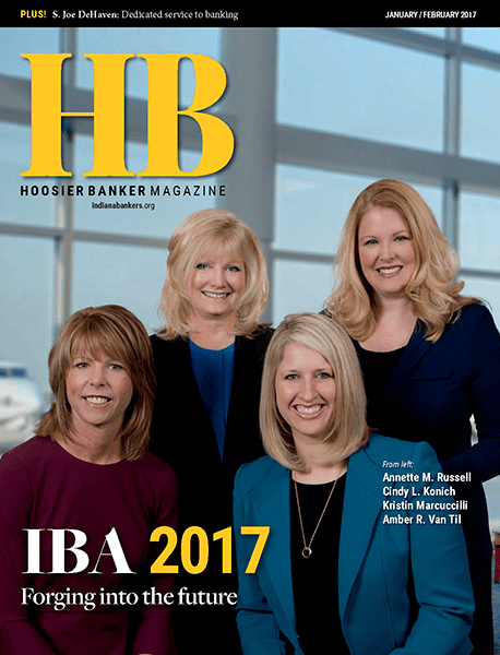 cover of the January/February 2017 issue of Hoosier Banker magazine