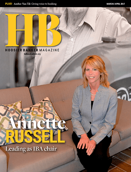 cover of the March/April 2017 issue of Hoosier Banker magazine