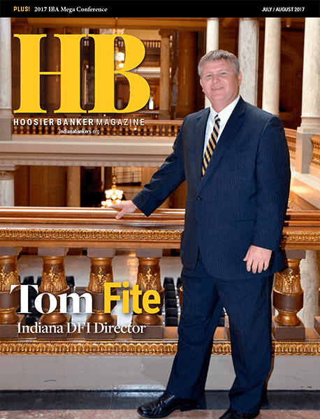 cover of the July/August 2017 issue of Hoosier Banker magazine