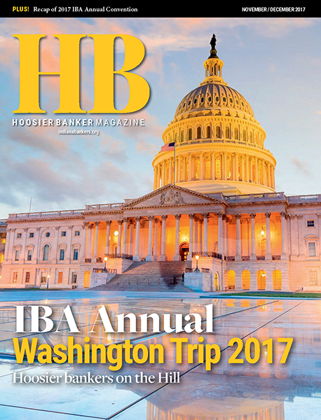 cover of the November/December 2017 issue of Hoosier Banker magazine