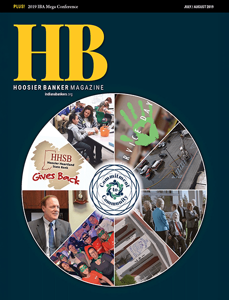 cover of the July/August 2019 issue of Hoosier Banker magazine