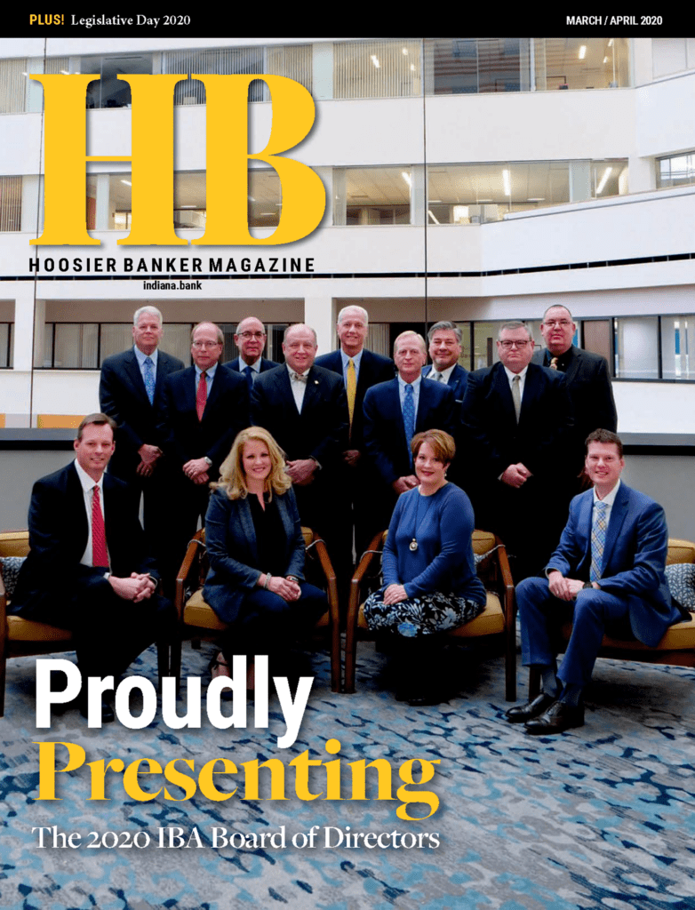 cover of the March/April 2020 issue of Hoosier Banker magazine