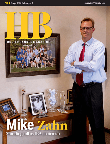 cover of the January/February 2021 issue of Hoosier Banker magazine