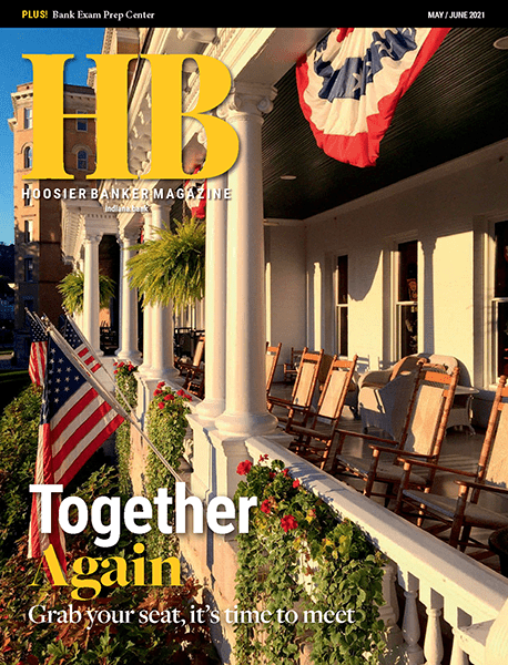 cover of the May/June 2021 issue of Hoosier Banker magazine