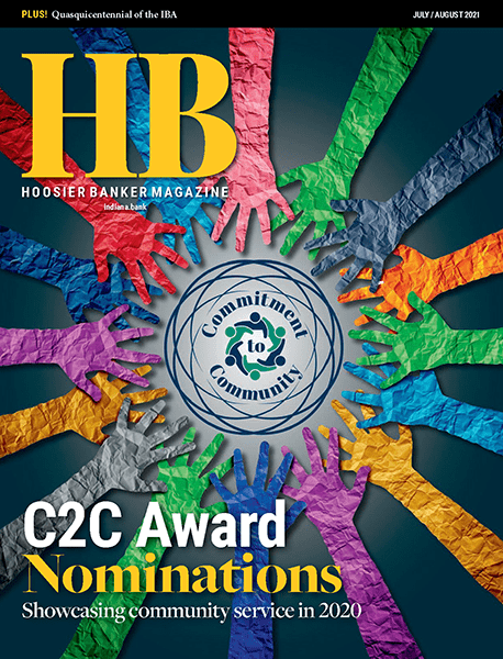 cover of the July/August 2021 issue of Hoosier Banker magazine