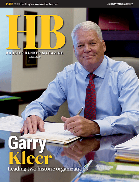 cover of the January/February 2022 issue of Hoosier Banker magazine