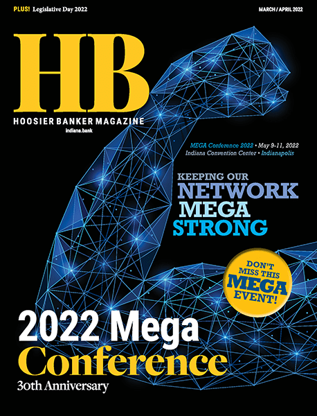 cover of the March/April 2022 issue of Hoosier Banker magazine