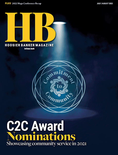 cover of the July/August 2022 issue of Hoosier Banker magazine