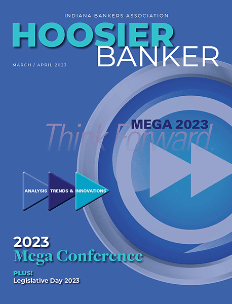 cover of the March/April 2023 issue of Hoosier Banker magazine