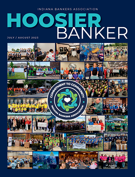 cover of the July/August 2023 issue of Hoosier Banker magazine