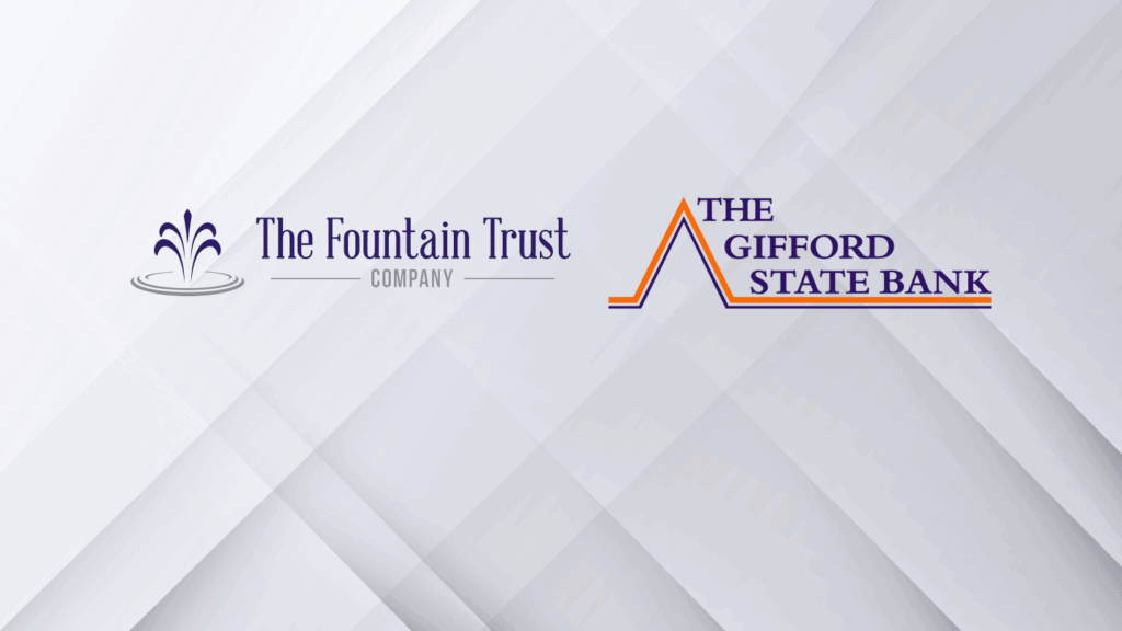 logos for The Fountain Trust Company and The Gifford State Bank
