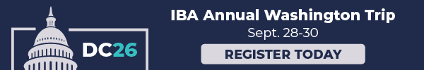 advertisement promoting the IBA's annual Washington trip